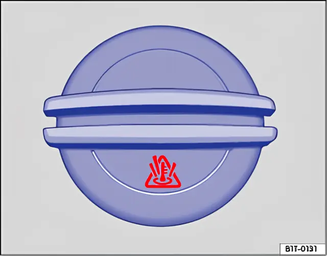 Fig. 142 In the engine compartment: coolant expansion tank cap