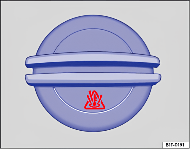 Fig. 142 In the engine compartment: coolant expansion tank cap