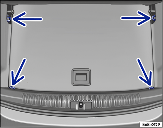 Fig. 89 In the luggage compartment: lashing eyes