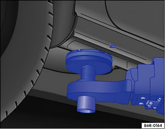 Fig. 153 Lifting points at rear for the lifting platform or vehicle jack