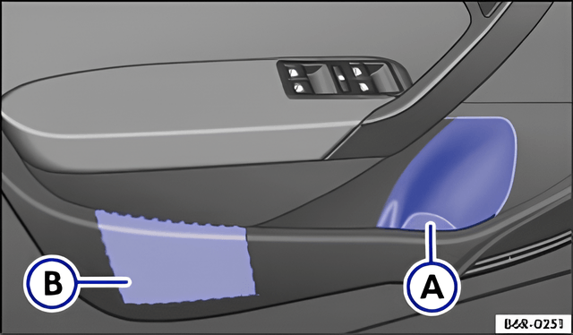 Fig. 95 On the driver side: stowage compartment and cup holder
