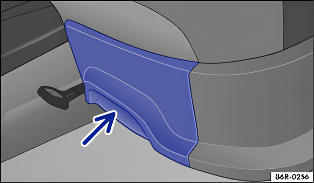 Fig. 102 On the front seat: drawer