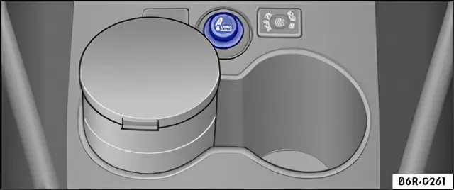 Fig. 107 In the front centre console: cigarette lighter