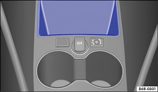 Fig. 96 In the centre console: front stowage compartment