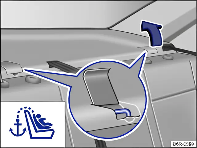 Fig. 66 Anchorage point for the Top Tether on the shelf behind the rear seat