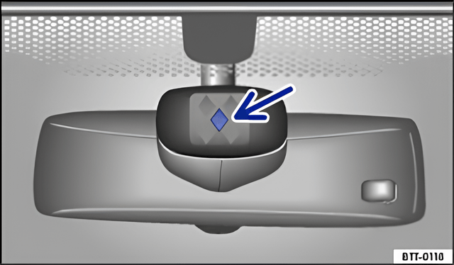 Fig. 77 Active area of the rain and light sensor