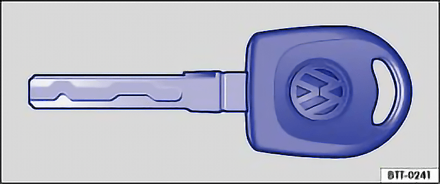 Mechanical vehicle key Fig. 24 Mechanical vehicle key