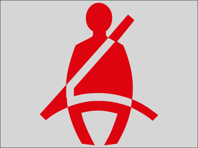 Fig. 44 Warning lamp in the instrument cluster